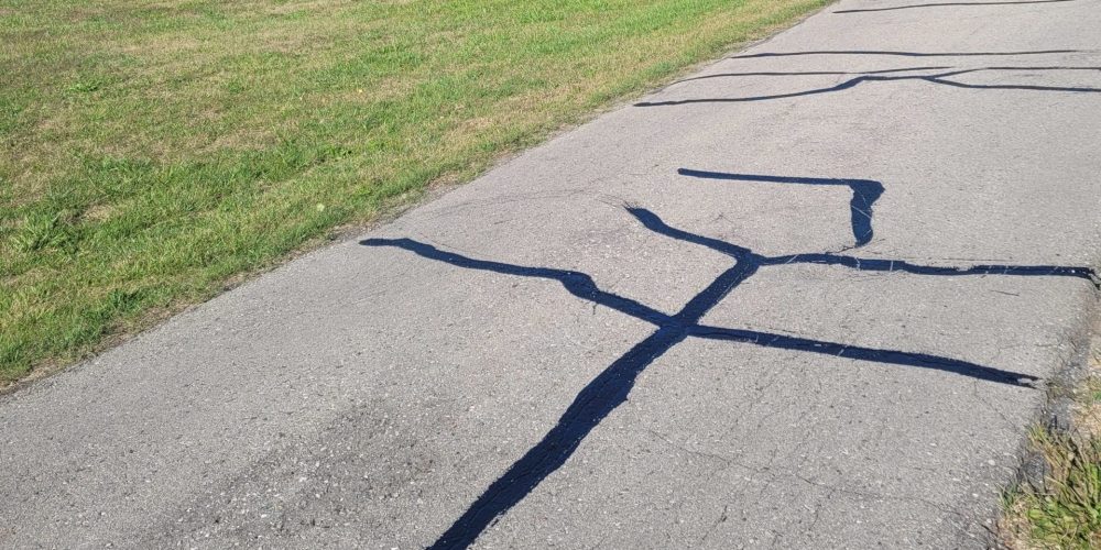 Asphalt Crack Repair example 1