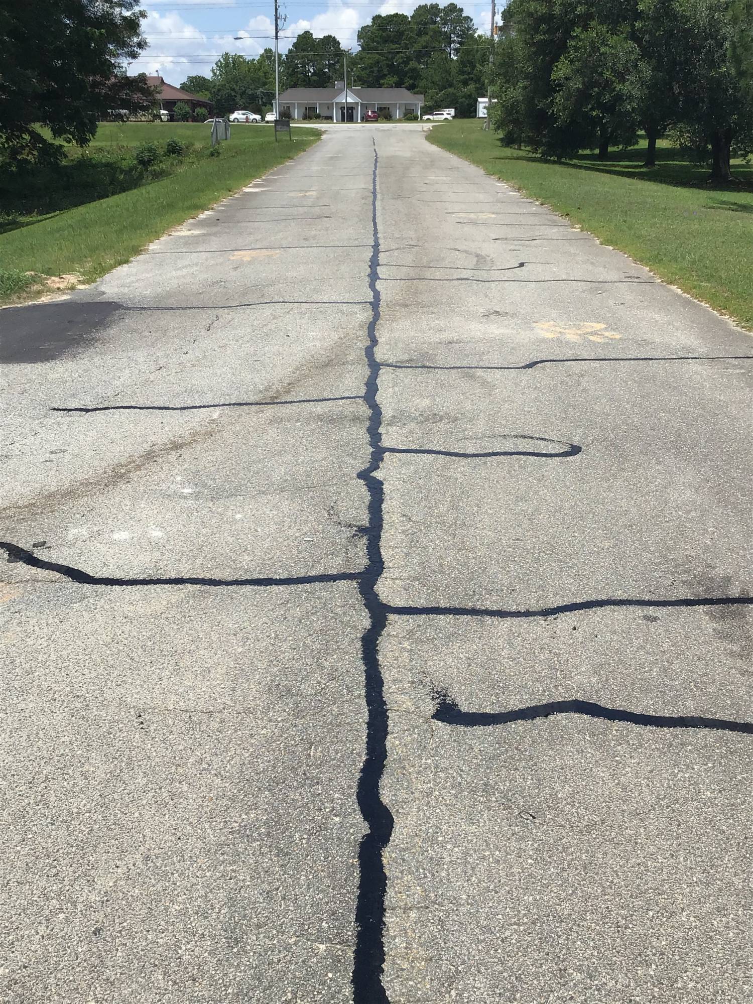 Asphalt Crack Repair example 2