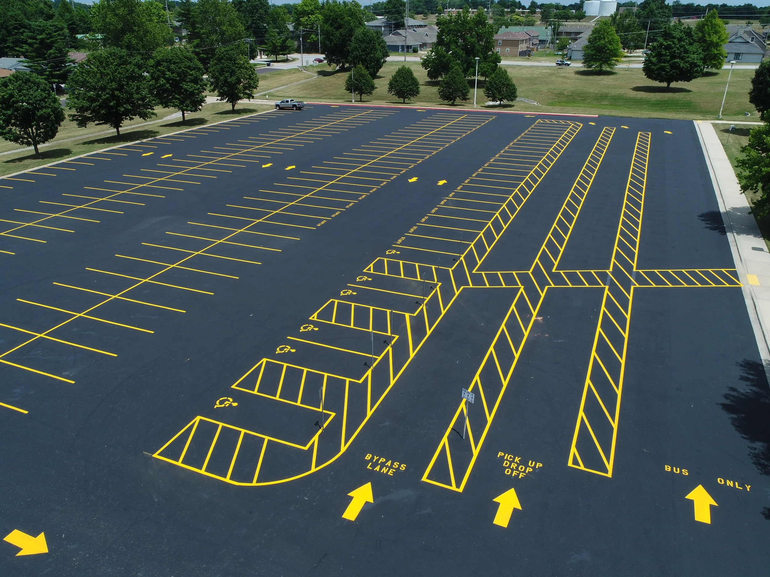 Parking Lot Striping example 1